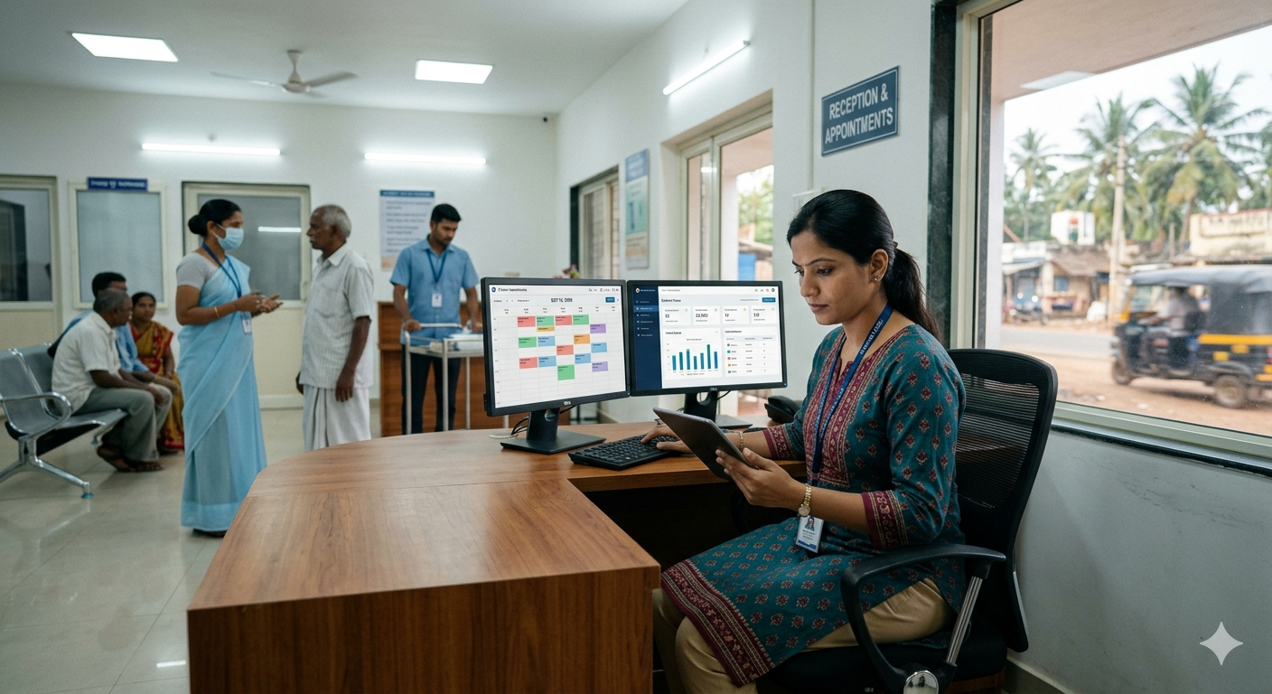 Healthcare coordinator at work